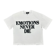 MIXED EMOTIONS TEE 'END RHINESTONE WHITE'