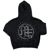 MIXED EMOTIONS HOODIE 'ECLIPSE BLACK RHINESTONE'