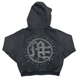 MIXED EMOTIONS HOODIE 'ECLIPSE GREY ACID RHINESTONE'