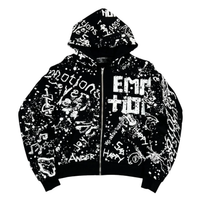 MIXED EMOTIONS HOODIE 'GRAFFITI BLACK'