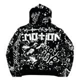 MIXED EMOTIONS HOODIE 'GRAFFITI BLACK'