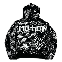 MIXED EMOTIONS HOODIE 'GRAFFITI BLACK'