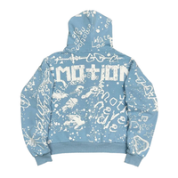 MIXED EMOTIONS HOODIE 'GRAFFITI BLUE'