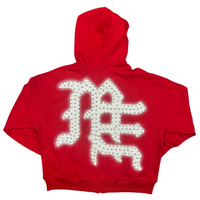 MIXED EMOTIONS HOODIE 'RED END'