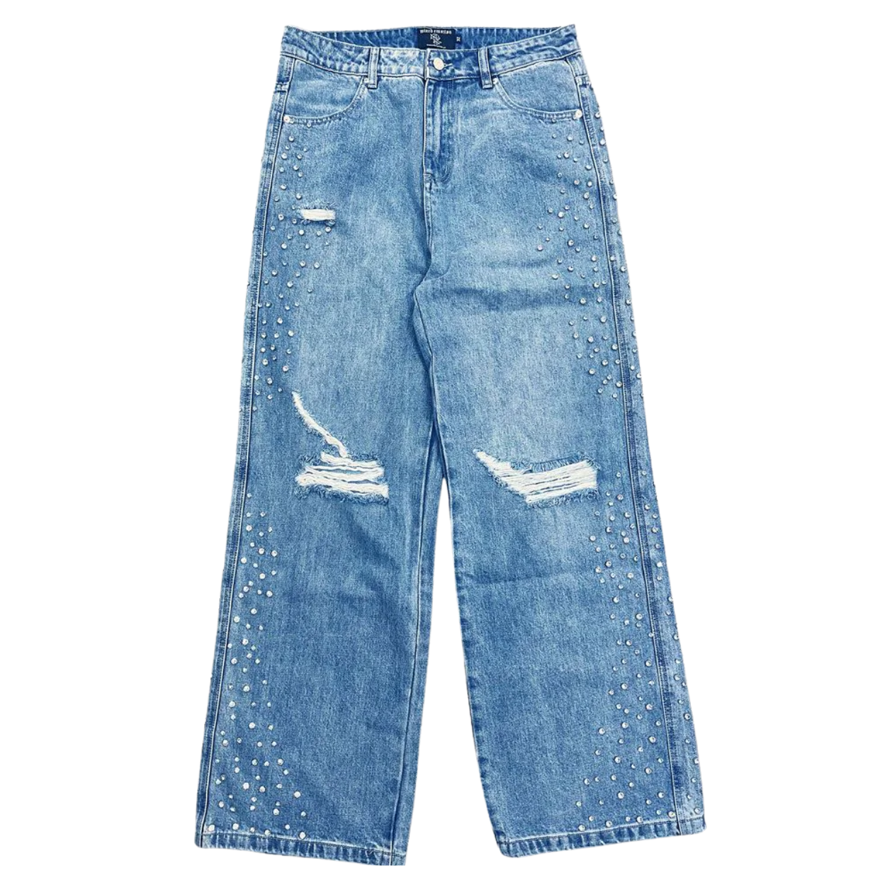 MIXED EMOTIONS JEANS 'BAGGY STONE BLUE'