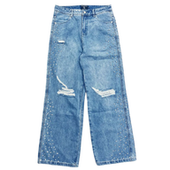 MIXED EMOTIONS JEANS 'BAGGY STONE BLUE'