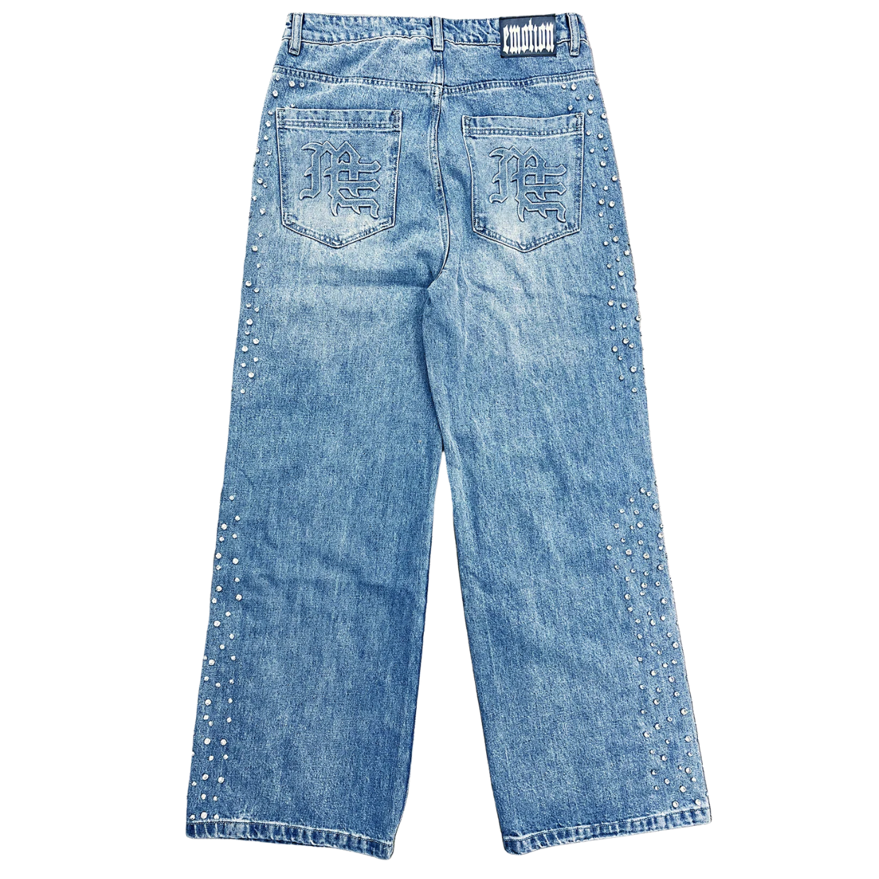 MIXED EMOTIONS JEANS 'BAGGY STONE BLUE'