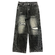 MIXED EMOTIONS JEANS 'BAGGY STONE GREY'