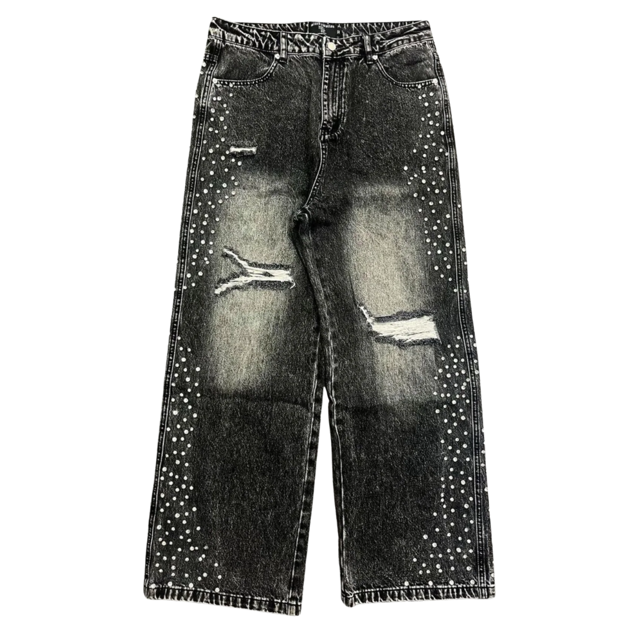 MIXED EMOTIONS JEANS 'BAGGY STONE GREY'