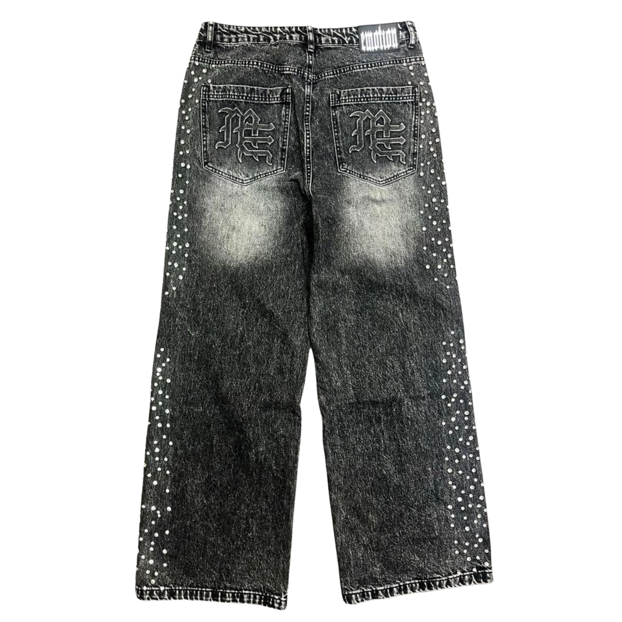 MIXED EMOTIONS JEANS 'BAGGY STONE GREY'
