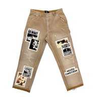 MIXED EMOTIONS PANT 'NEWSPAPER CARPENTER'