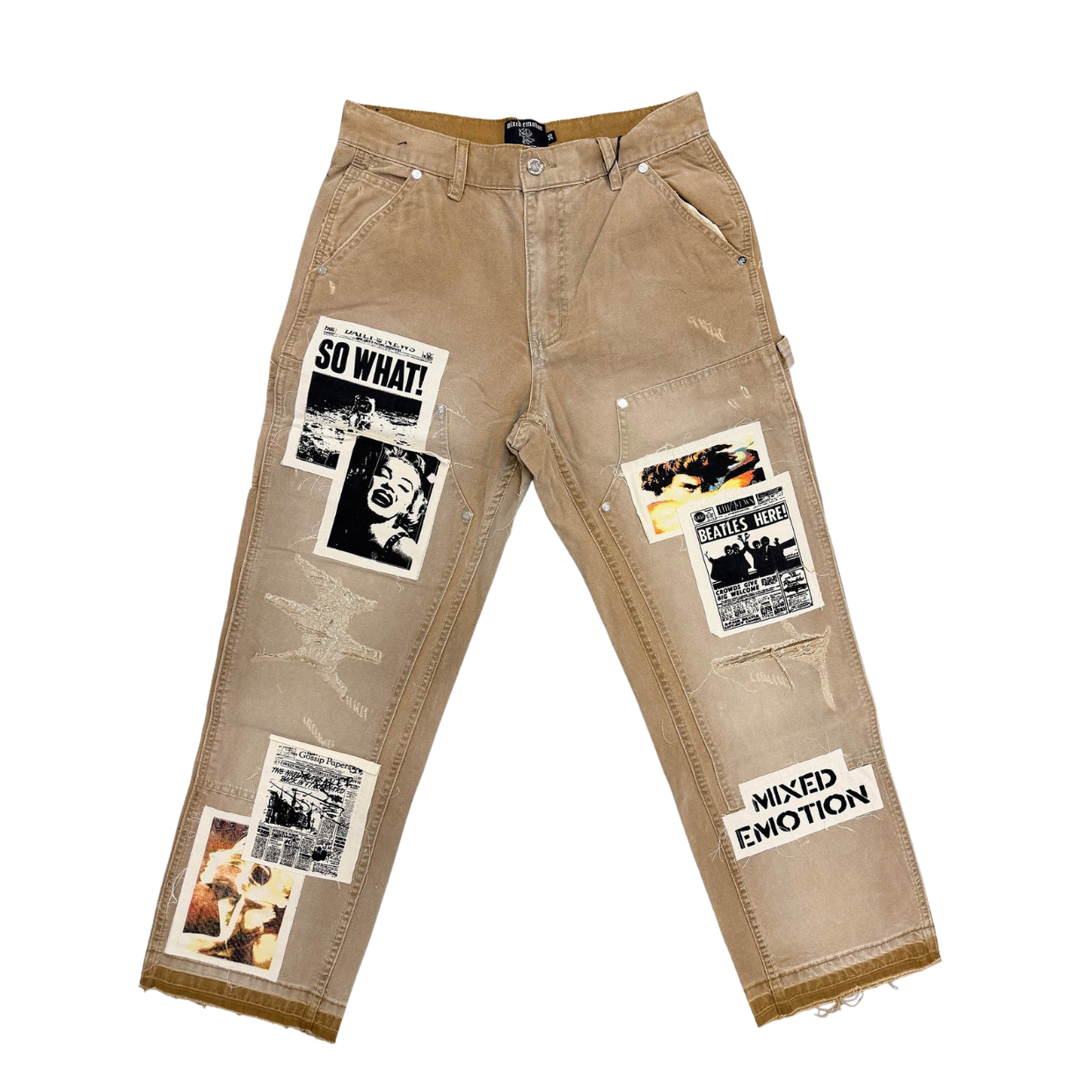 MIXED EMOTIONS PANT 'NEWSPAPER CARPENTER'