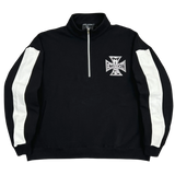 MIXED EMOTIONS QUARTER ZIP 'BLACK'