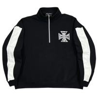 MIXED EMOTIONS QUARTER ZIP 'BLACK'