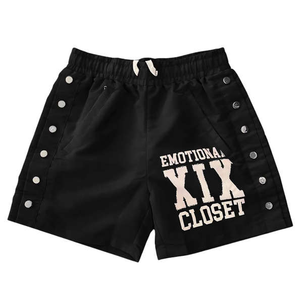 MIXED EMOTIONS SHORT 'BACKYARD NYLON BLACK'