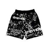 MIXED EMOTIONS SHORT 'GRAFFITI BLACK'