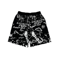 MIXED EMOTIONS SHORT 'GRAFFITI BLACK'