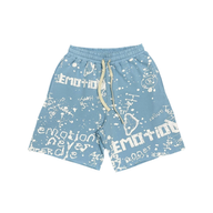 MIXED EMOTIONS SHORT 'GRAFFITI BLUE'
