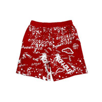 MIXED EMOTIONS SHORT 'GRAFFITI RED'