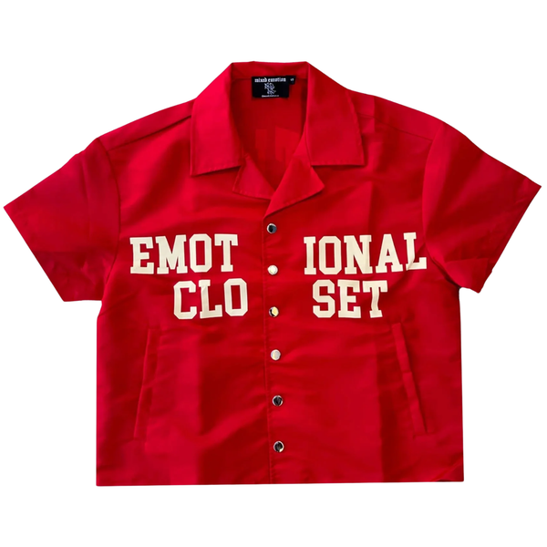 MIXED EMOTIONS TEE 'BACKYARD NYLON RED'
