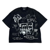 MIXED EMOTIONS TEE 'BLACK CHAOS'
