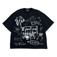 MIXED EMOTIONS TEE 'BLACK CHAOS'