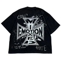 MIXED EMOTIONS TEE 'BLACK CHAOS'