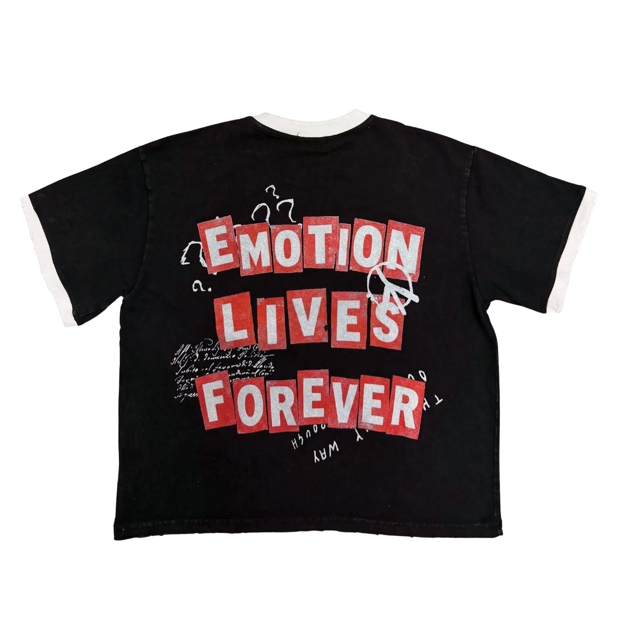 MIXED EMOTIONS TEE 'BLACK STATIC'