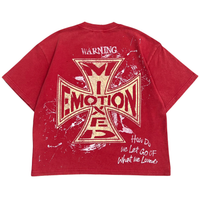 MIXED EMOTIONS TEE 'CRIMSON RED'