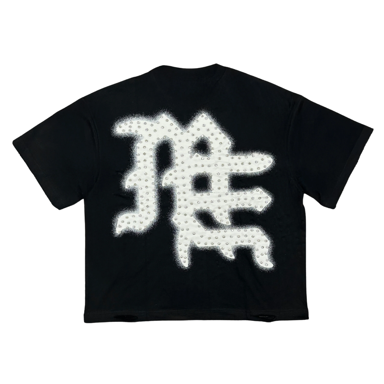 MIXED EMOTIONS TEE 'END RHINESTONE BLACK'