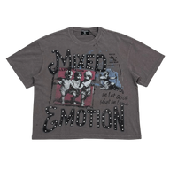 MIXED EMOTIONS TEE 'GREY FRIENDS'