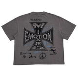 MIXED EMOTIONS TEE 'GREY FRIENDS'