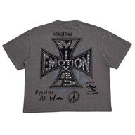 MIXED EMOTIONS TEE 'GREY FRIENDS'