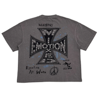MIXED EMOTIONS TEE 'GREY FRIENDS'