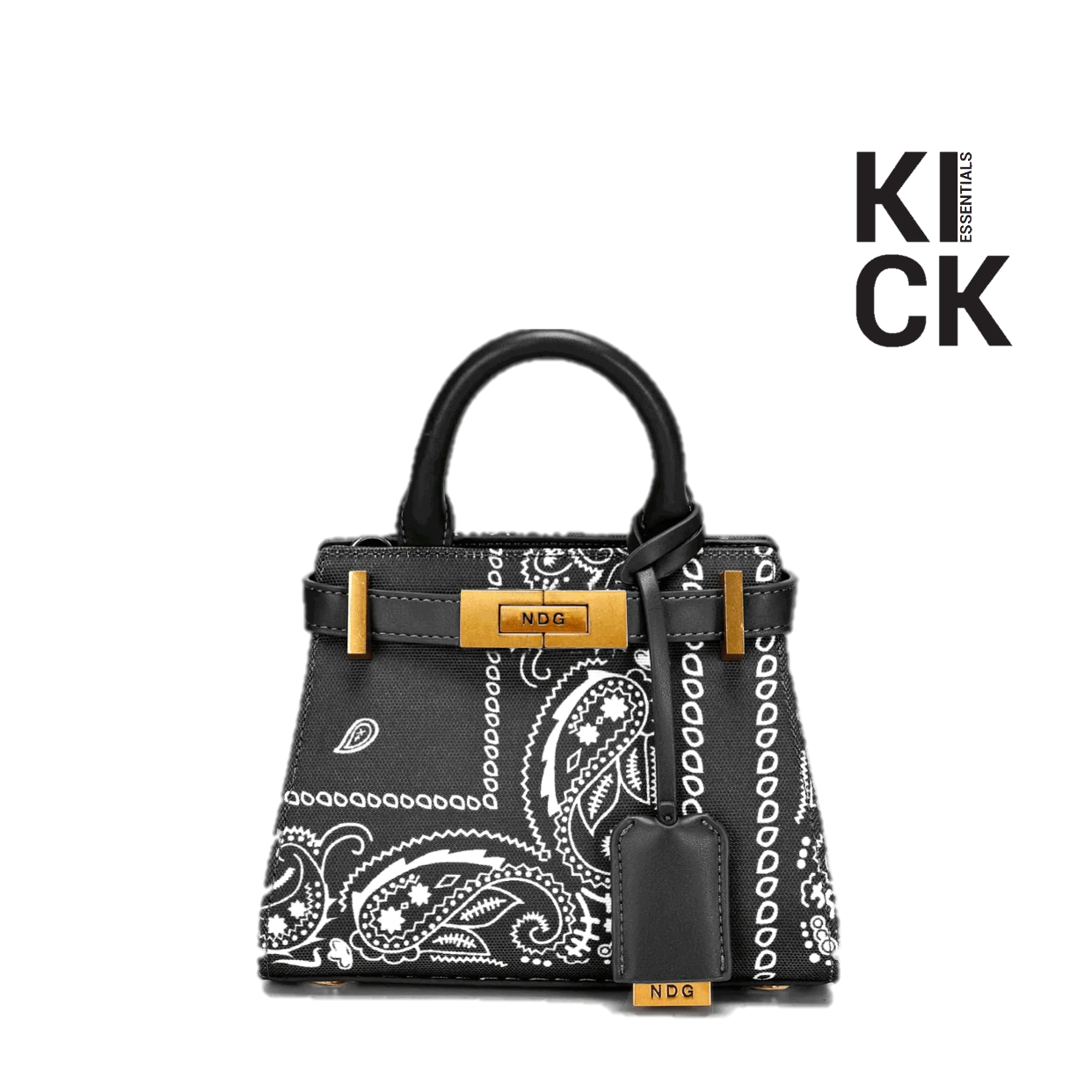 NDG PARIS BAG '200MM BLACK BANDANA'