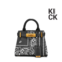 NDG PARIS BAG '200MM BLACK BANDANA'