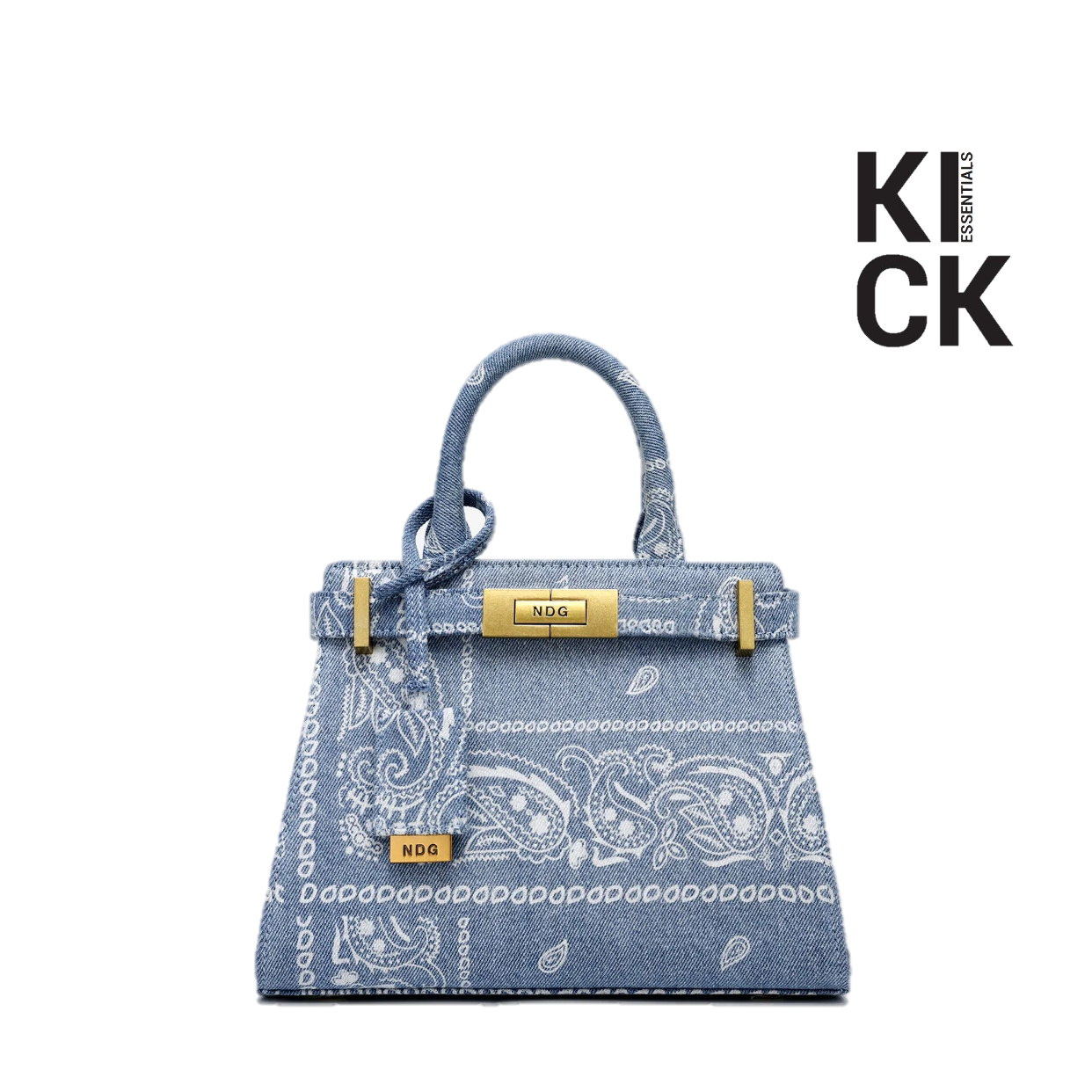NDG PARIS BAG '250MM DENIM BANDANA'