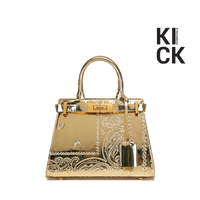 NDG PARIS BAG '250MM GOLD PAISLEY'