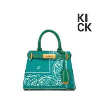 NDG PARIS BAG '250MM GREEN BANDANA'