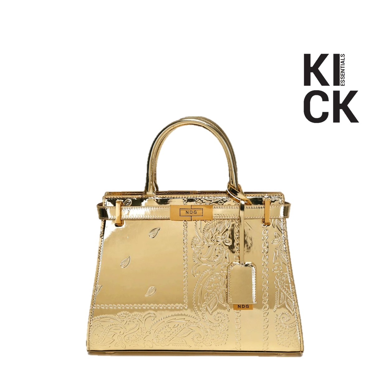 NDG PARIS BAG '300MM GOLD PAISLEY'