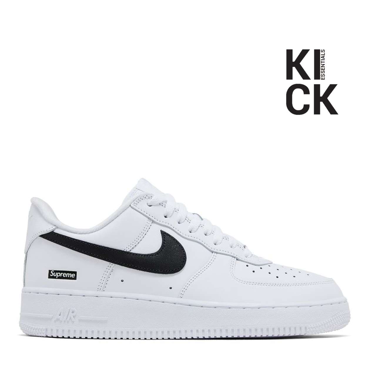 NIKE AIR FORCE 1 LOW 'SUPREME BOX LOGO WHITE BLACK'