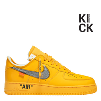 NIKE AIR FORCE 1 LOW 'OFF-WHITE UNIVERSITY GOLD METALLIC SILVER'