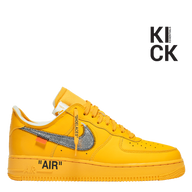 NIKE AIR FORCE 1 LOW 'OFF-WHITE UNIVERSITY GOLD METALLIC SILVER'