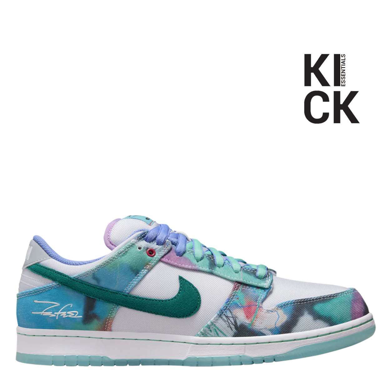 NIKE DUNK LOW 'FUTURA LABORATORIES BLEACHED AQUA'