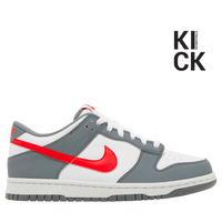 NIKE DUNK LOW (GS) 'NEXT NATURE GREY RED'