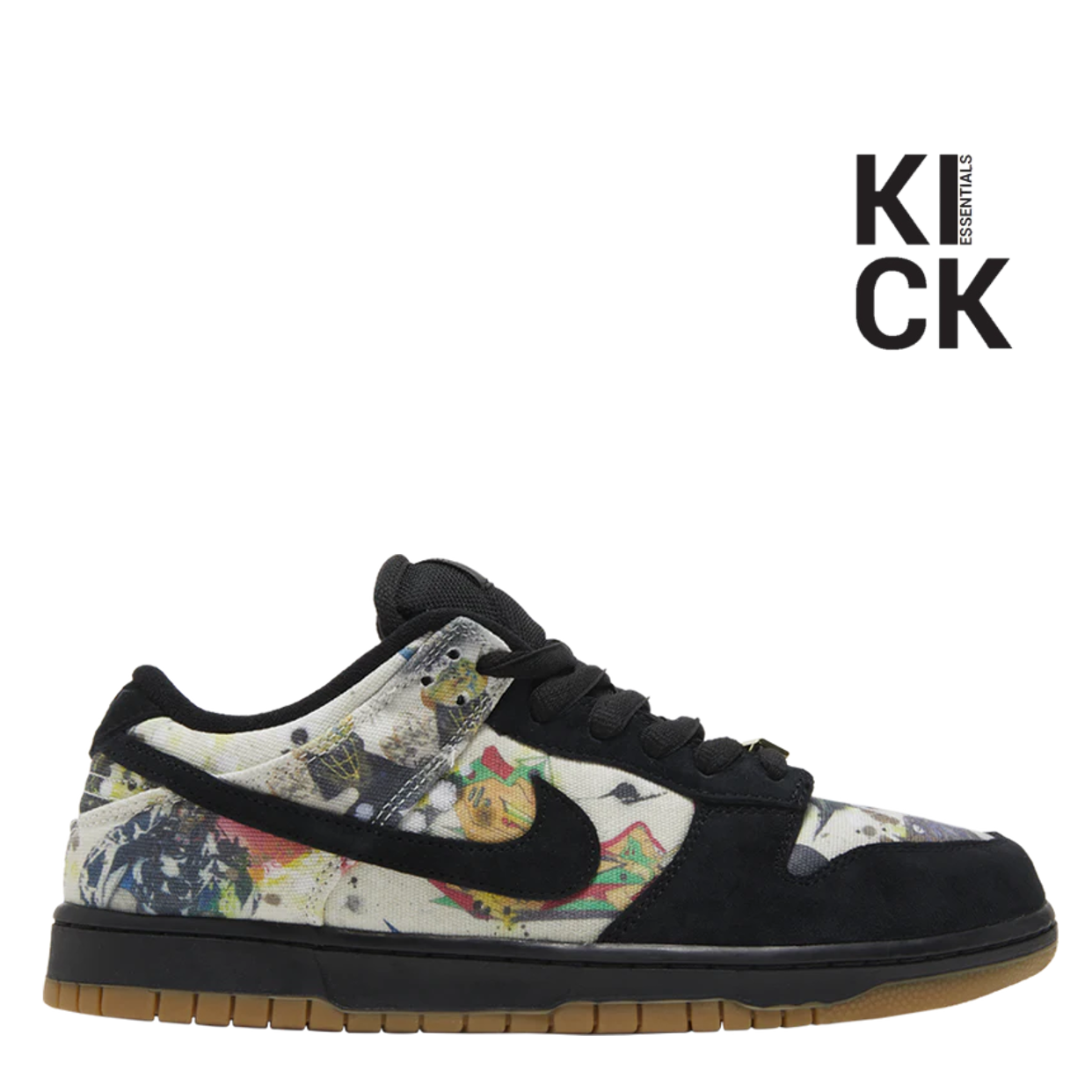 NIKE DUNK LOW 'SUPREME RAMMELLZEE BLACK'