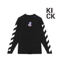 OFF-WHITE TEE 'DIAGONAL THERMO BLACK'