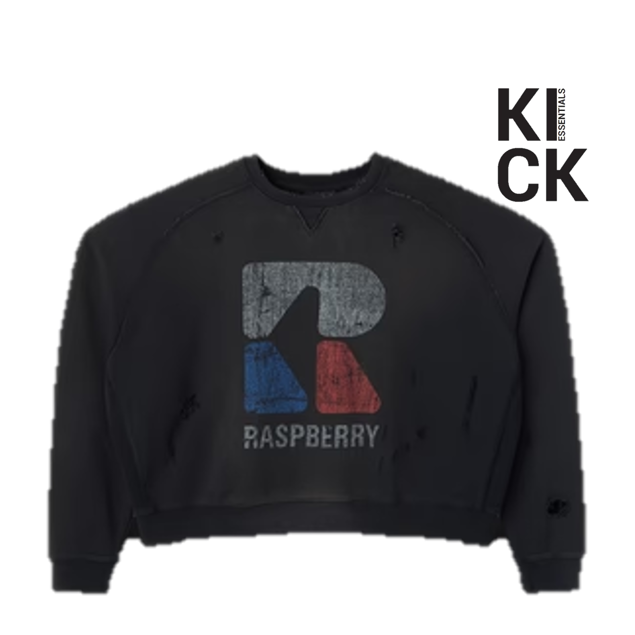 RASPBERRY HILLS CREWNECK 'RAF BERRY BLACK'