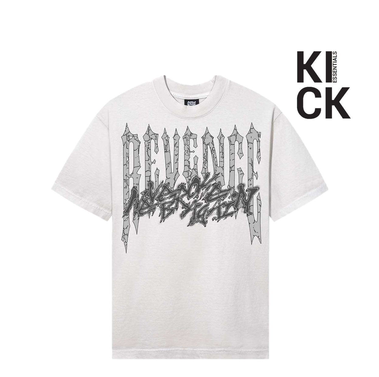 REVENGE TEE 'CHROMED OUT CEMENT'