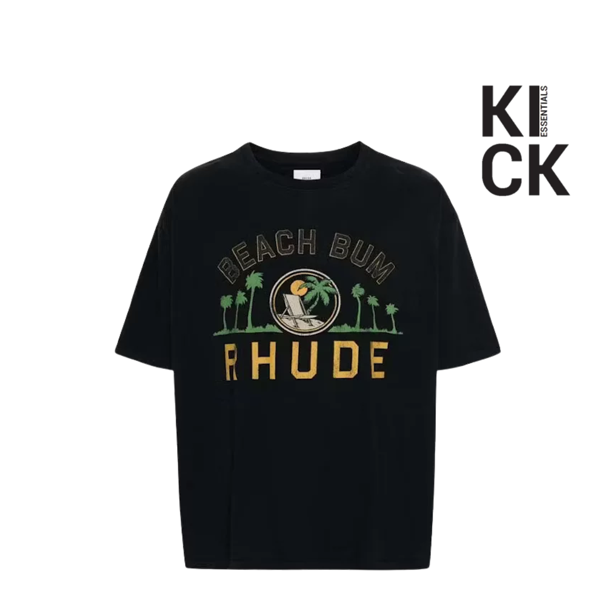RHUDE TEE 'PALMERA BLACK'